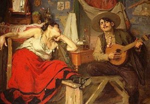 Pintura de José Malhoa, O Fado